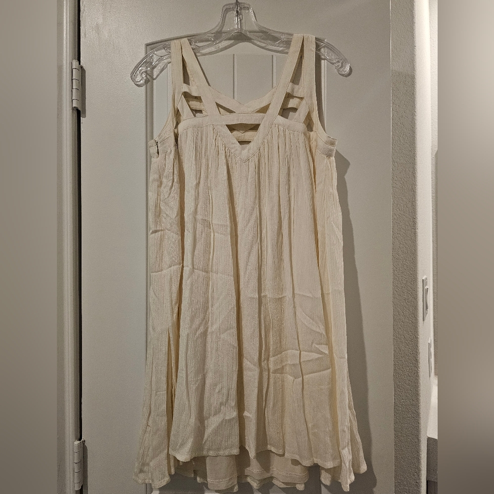 White cutout dress